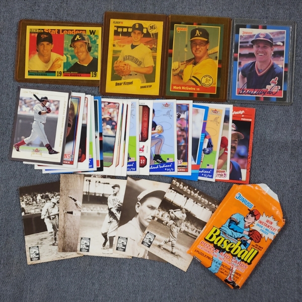 Lot of Assorted Baseball Trading Cards Dating Back to the 80's! Includes Hand Signed Cory Snyder!