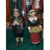 Image 1 : Carved Wood Dutch Couple In Original Boxes Nice All Around