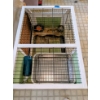 Image 2 : Small Animal Cage On Wheels 21"x34"x23" 