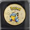 Image 2 : Rare Collectors Pokemon Gold Tone Coin in Slabbed Protector Featuring Blastoise 