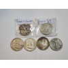 Image 1 : Assorted 90% Silver Half Dollar Coins:  Walking Liberty, Kennedy, Franklin 