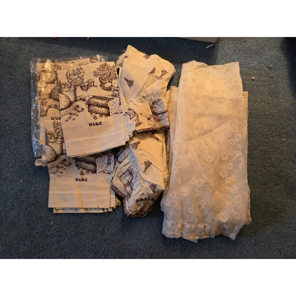 PICKUP IN CANTON - Two Excellent Condition Vintage Curtain Sets  