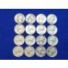 Image 1 : Assorted Years 90% Silver Washington Quarters - Face Value: $4.00