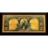 Image 3 : Pure 24k .999 Gold Foil United States 1901 $10 "BISON / BUFFALO" Large Note - Processed in Pure GOLD