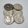 Image 1 : Eight Assorted United States 90% Silver Quarters ~ $2.00 Face Value 
