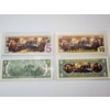 Image 4 : Collection of Four Enhanced & Colorized U.S. Banknotes: $1, $2, $5, $10