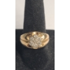 Image 1 : Vintage Men's 14K Yellow Gold Daisy Diamond Cluster Ring - Size 7.5 - Weight: 5.1g