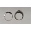 Image 6 : 10K White Gold 1/2 Carat Diamond Engagement Ring Set - Size 5 - Weight: 2.8g