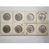 Image 1 : Lot of 8 Assorted Years 40% Silver Kennedy Half Dollars - FV: $4.00
