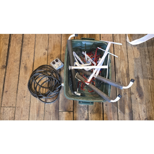 Heavy Duty Garage Hangers & 4 Outlet Extension Cord