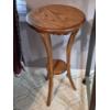 Image 1 : PICKUP IN NORTHFIELD - Round Walnut 28" Tall by 15" D Table Nice Condition - See Pics