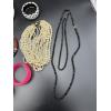 Image 9 : Large Lot of Costume Jewelry - Bangles Galore! - Cool Pattern Necklace & Bracelet Matching Set 