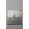 Image 1 : LA Rocks 18" Sterling Silver "Aunt" Necklace - Weight: 1.7g