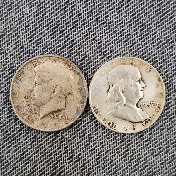 $1.00 Face Value in 90% Silver Assorted United States Half Dollars