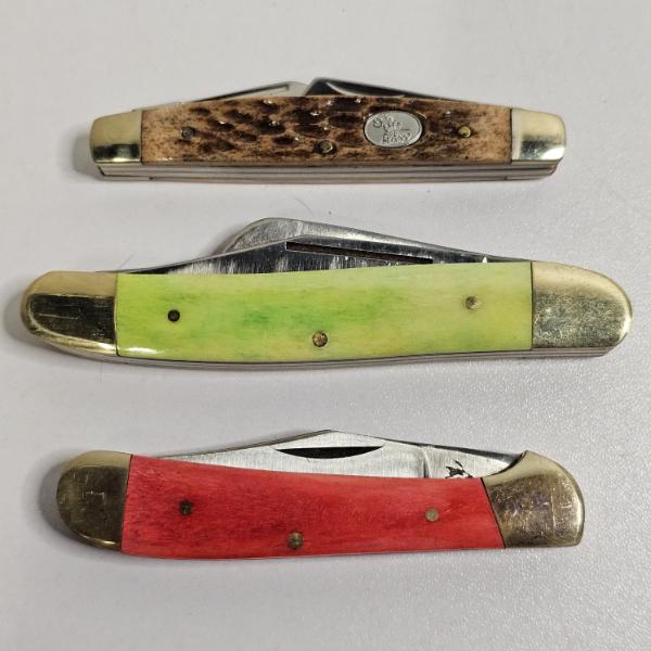 Three Distinct Traditional Folding Pocket Knives - Great for Collectors or Daily Use!!!