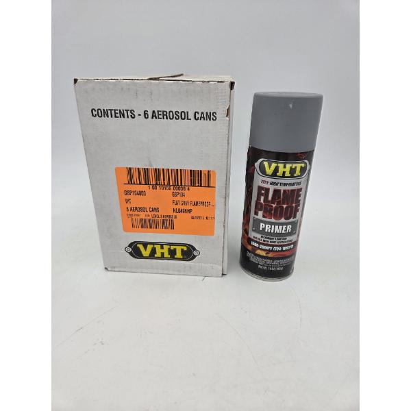6 Brand New Cans Of VHT Flat Gray Flameproof Spray Paint