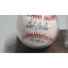 Image 2 : Autographed Bob Feller Cleveland Indians Baseball & Autographed 1998 Upper Deck Baseball Card 