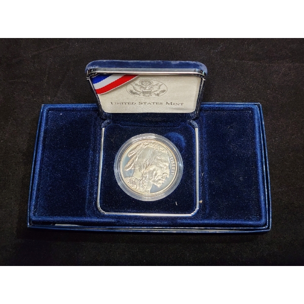 2001-F United States Mint Silver American Buffalo Commemorative Proof Silver Dollar - 90% Silver Dol