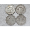 Image 2 : $2 Face Value in 90% Silver Franklin Half Dollars - Assorted Years & Conditions!