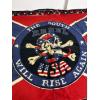 Image 2 : Decorative Tapestry featuring a variation of the Confederate Battle Flag - Central Skull Logo 