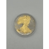 Image 1 : 2022 American Silver Eagle - 1oz .999 Silver - Gold Plated Walking Liberty 