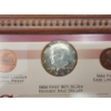 Image 8 : Framed "Strange But True" Lincoln and Kennedy Coin Collection Including 90% & 40% Silver Half Dollar