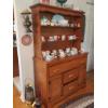 Image 2 : Solid Mape Wood Hutch With Drawers & Open Display Shelves - Perfect Condition- Contents Not Included