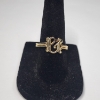 Image 1 : Beautiful 14K Yellow Gold Monogram Ring - Size 7 - Total Weight: 2.3g