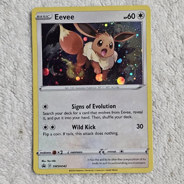 Pokémon TCG: Eevee SWSH042 Holo Black Star Promo