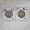 Image 1 : Two United States Walking Liberty 90% Silver Half Dollars: 1941 & 1944