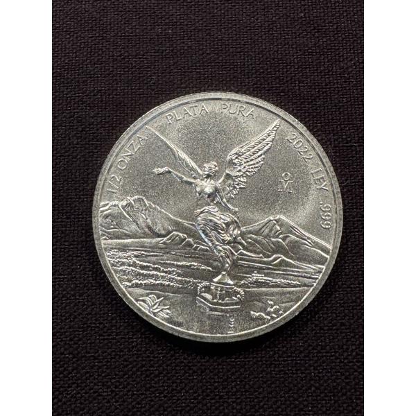 2022 Mexican Libertad 1/2 Oz .999 Fine Pure Silver Troy Ounce - Mint Condition