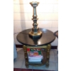 Image 2 : 24" Round Table & Tall Lamp As Shown - Nice Condition