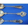 Image 4 : 3 - Vintage Sterling Silver Collectible Spoons: Chicago, Floral Twist, Yellowstone - TW: 60.8g