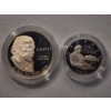Image 2 : 1993 Bill of Rights Commemorative 2-Coin Proof Set: 90% Silver Dollar & 90% Silver Half Dollar 