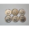 Image 1 : x6 1964 Kennedy Half Dollars 90% Silver Face Value $3.00