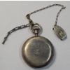 Image 16 : Silver Locle Swiss Pocket Watch With Hunter Case, Chain, Money Clip & Key - Weight: 117.7g