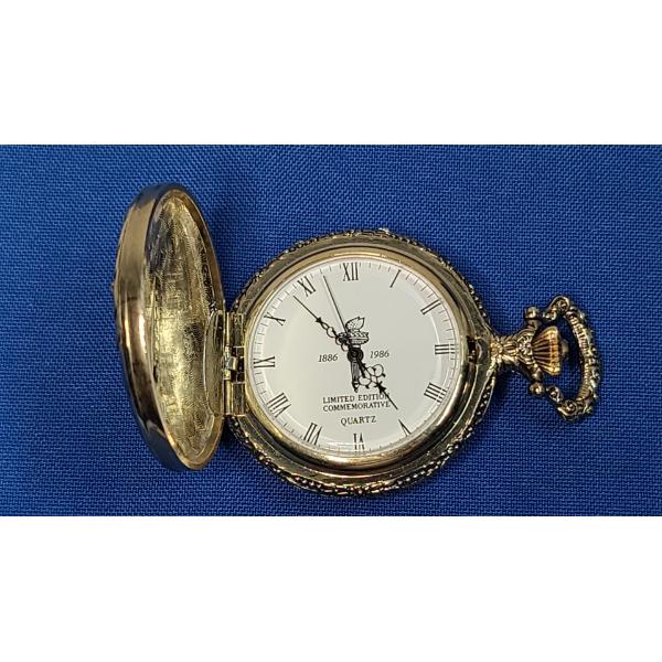 Vintage 1886-1986 Commemorative Limited Edition Statue Of Liberty Men's Quartz Pocket Watch 