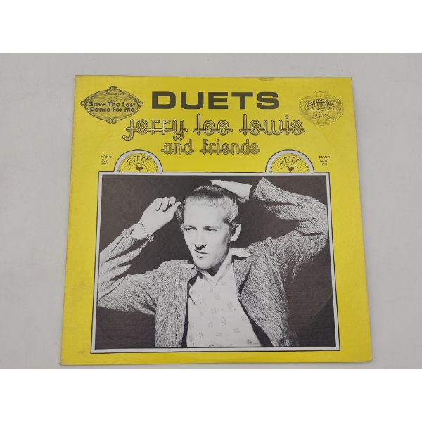 Vintage Jerry Lee Lewis & Friends Duets Collector's Special Edition Gold 12" Vinyl Record