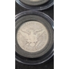 Image 7 : Assorted Years/Mint Marks Barber 90% Silver Half Dollars In Coin Capsules - Face Value: $2.00