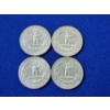 Image 2 : x4 Assorted Years U.S. 90% Silver Washington Quarters FV: $1.00