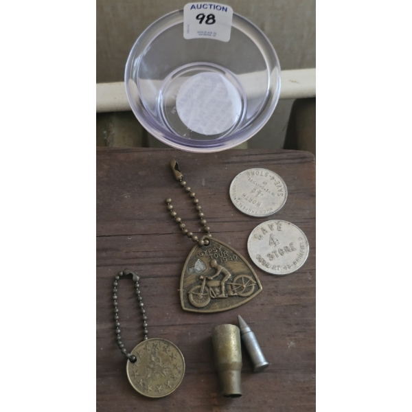 1940 Gypsy Tour Keychain, 3 Tokens and More