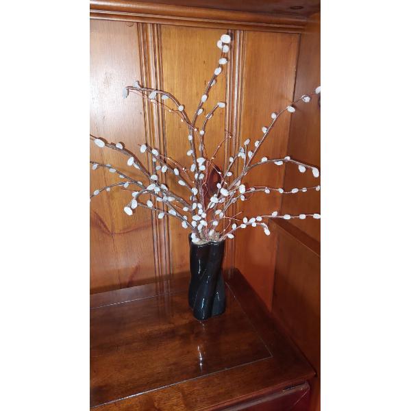 Vintage Porcelain Pussy Willow Vase As Shown