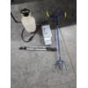 Image 1 : Home Items Including 17'' Metal Trap, Garden Claw Tool, Trimmer, & Household Sprayer 