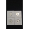 Image 1 : 1963-D, 1963-S, 1964-P & 1964-D 90% Silver Washington Quarters - Face Value: $1.00