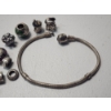 Image 8 : Pandora Bracelet Set: Various Sterling Silver & Other Metal Charms - TW of Sterling Silver: 39.1g