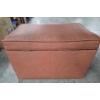 Image 2 : MCM 15''x15''x24'' Storage Ottoman With Small & Large Ceramic Plates 