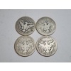 Image 2 : (4) 90% Silver U.S. Barber Quarters - Years 1915, 1914, 1909, 1892 - FV: $1.00