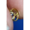 Image 4 : 14K Gold Bezel Set Cubic Zirconia On 18" 14K Gold Chain - Weight: 2.4g 