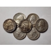 Image 1 : Seven Assorted 90% Silver United States Washington Quarters ~ $1.75 in Face Value!