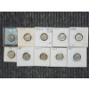 Image 1 : Ten Assorted 90% Silver United States Mercury & Roosevelt Dimes ~ $1.00 Face Value 